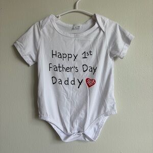 Father’s Day White Baby onesie 12-18M